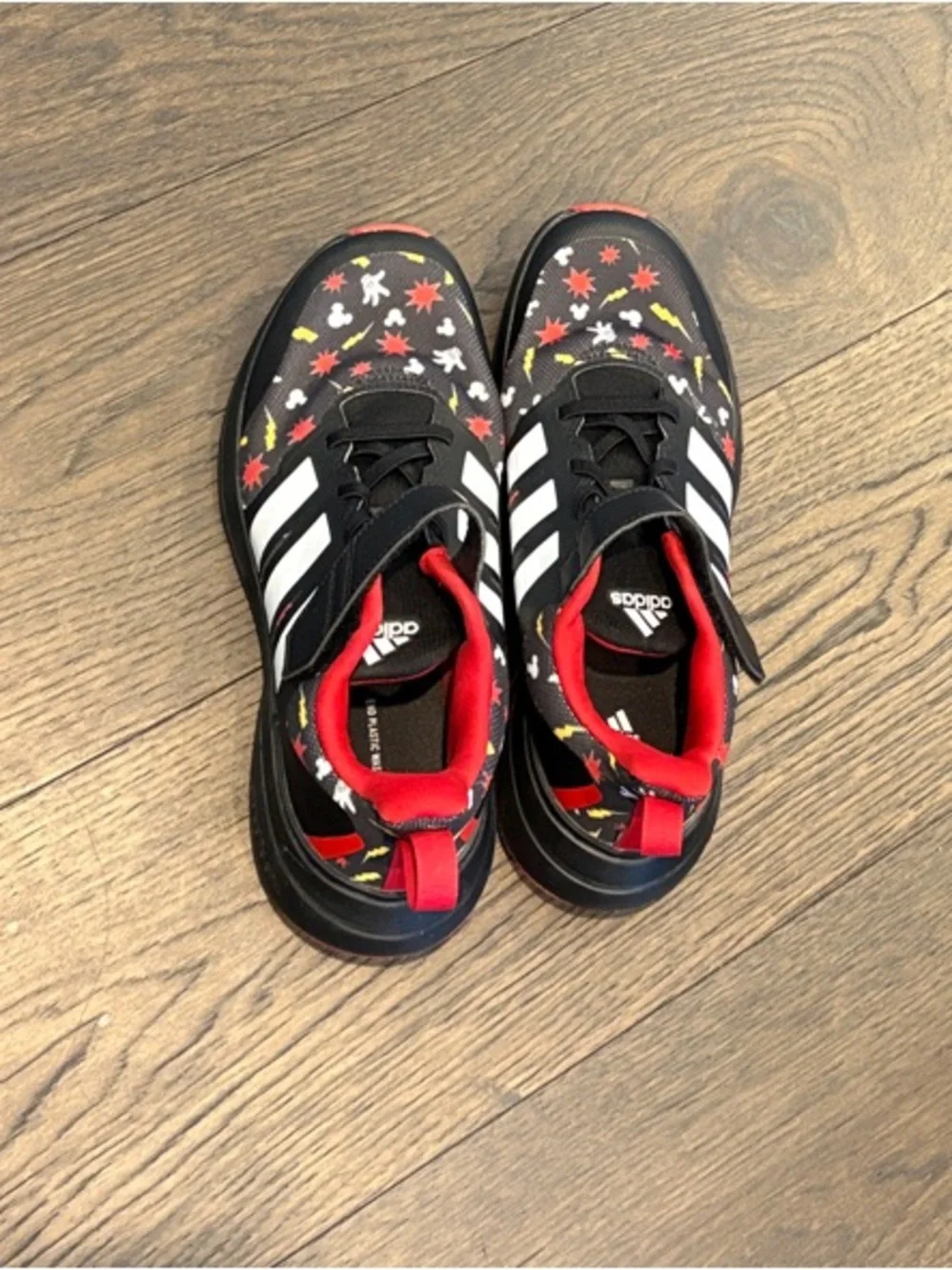 Disney adidas Kids Fortarun 2.0 Mickey Mouse Elastic Sz 6
